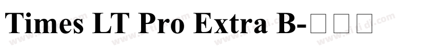Times LT Pro Extra B字体转换